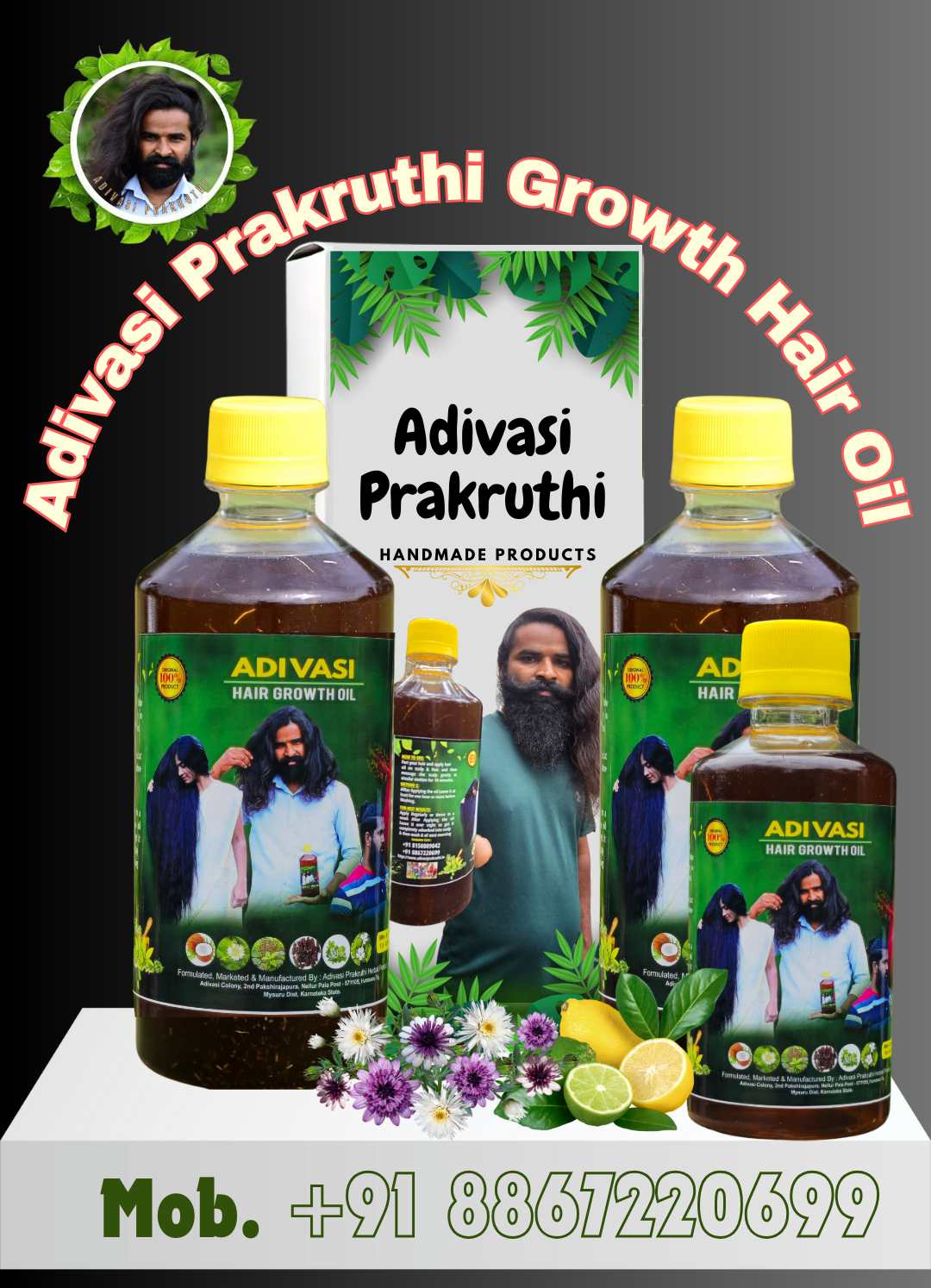 Adivsi Prakruthi Growth Hair Oil