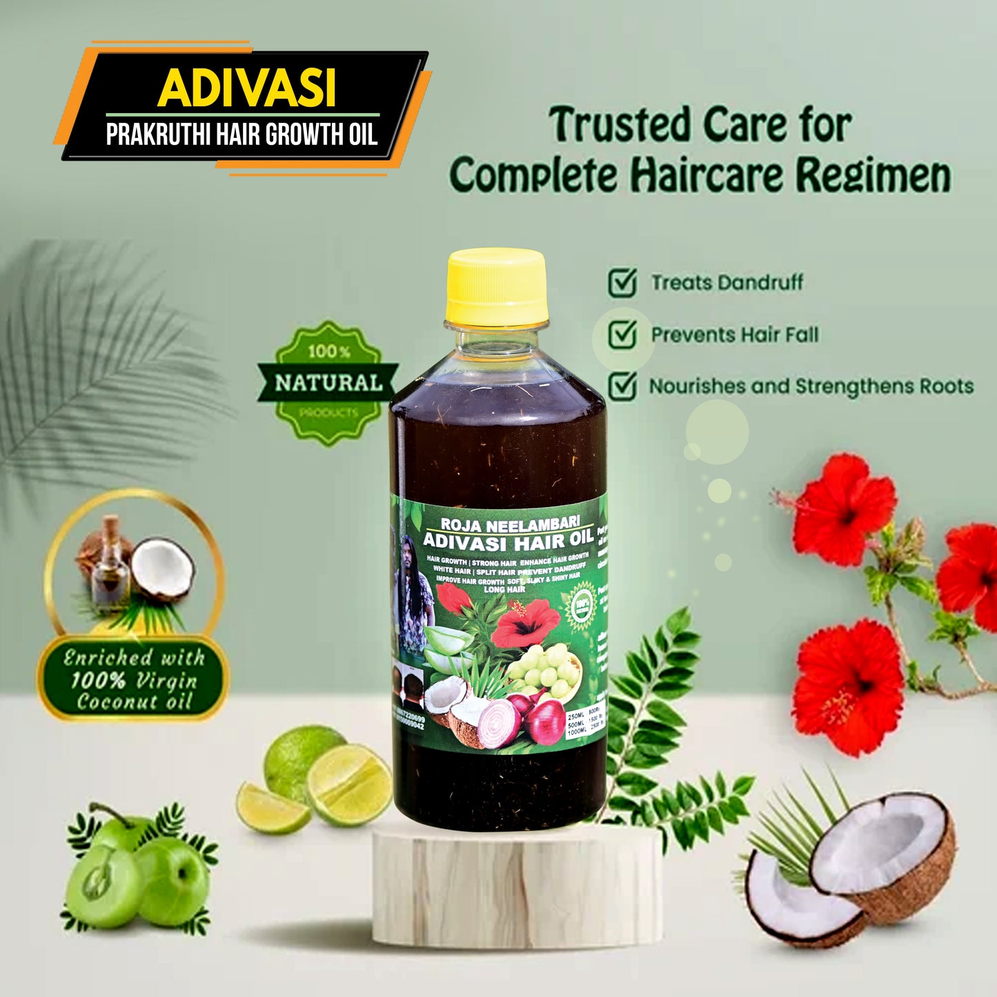 🍀Adivsi Prakruthi Hair Growth Oil